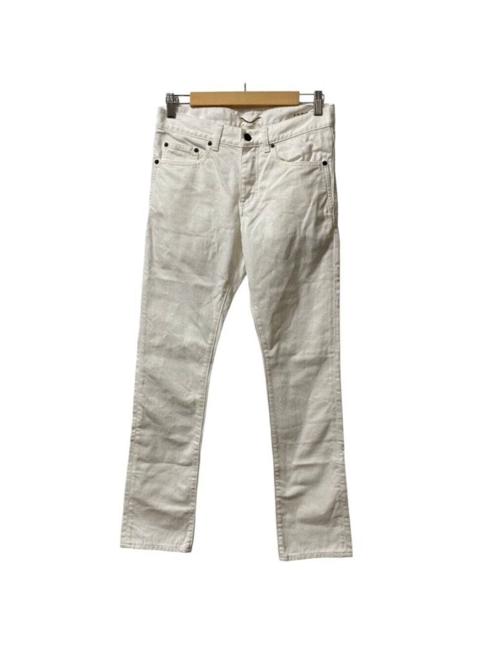 Saint Laurent Paris Skinny Denim Pants 18 m Sl Lw White 26 Jeans